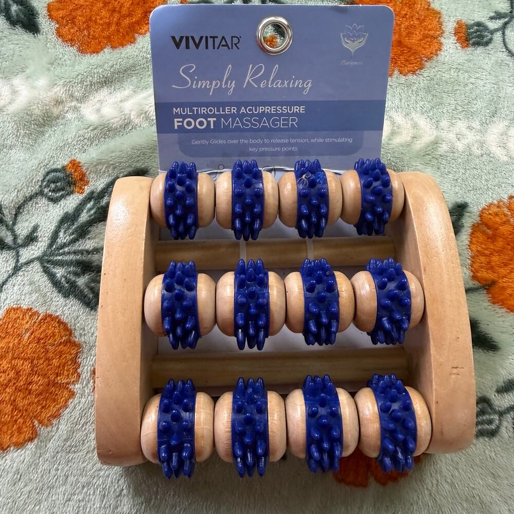 NEW Vivitar Simply Relaxing Multiroller Acupressure Foot Massager